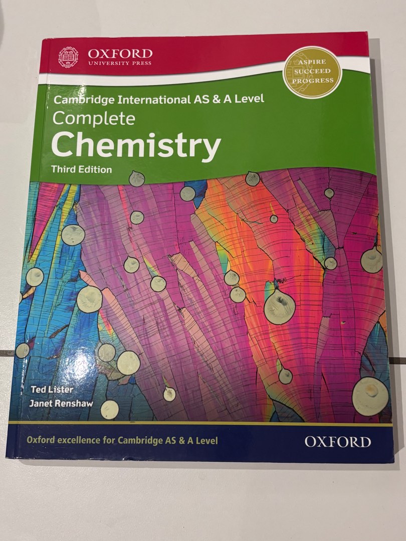 CAMBRIDGE A LEVEL Chemistry textbook, Hobbies & Toys, Books & Magazines ...