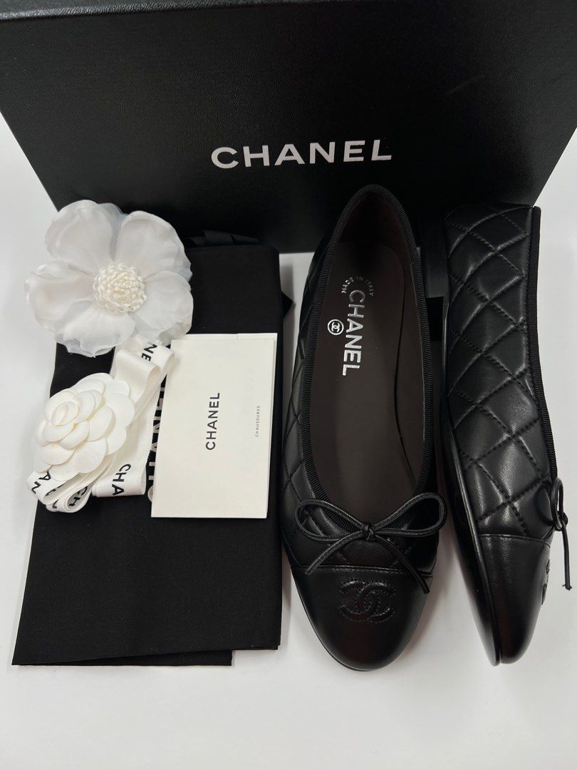 ⚜️Chanel Quilted - Ballet flats (Category: Sneakers & Footwear) located in Makati City. Submitted by 90sangel (Listing ID 1373844865, Image 3). Description: •Item: Chanel Ballet flats - Mary Janes 🖤🥿 •Size: •Condition: Excellent! no hidden issues. *Team Mary Janes! 🙌🏻🥳 (we source other size) Sold out worldwide! ✨ rare and hard to find Full black leather - Mary Janes. .