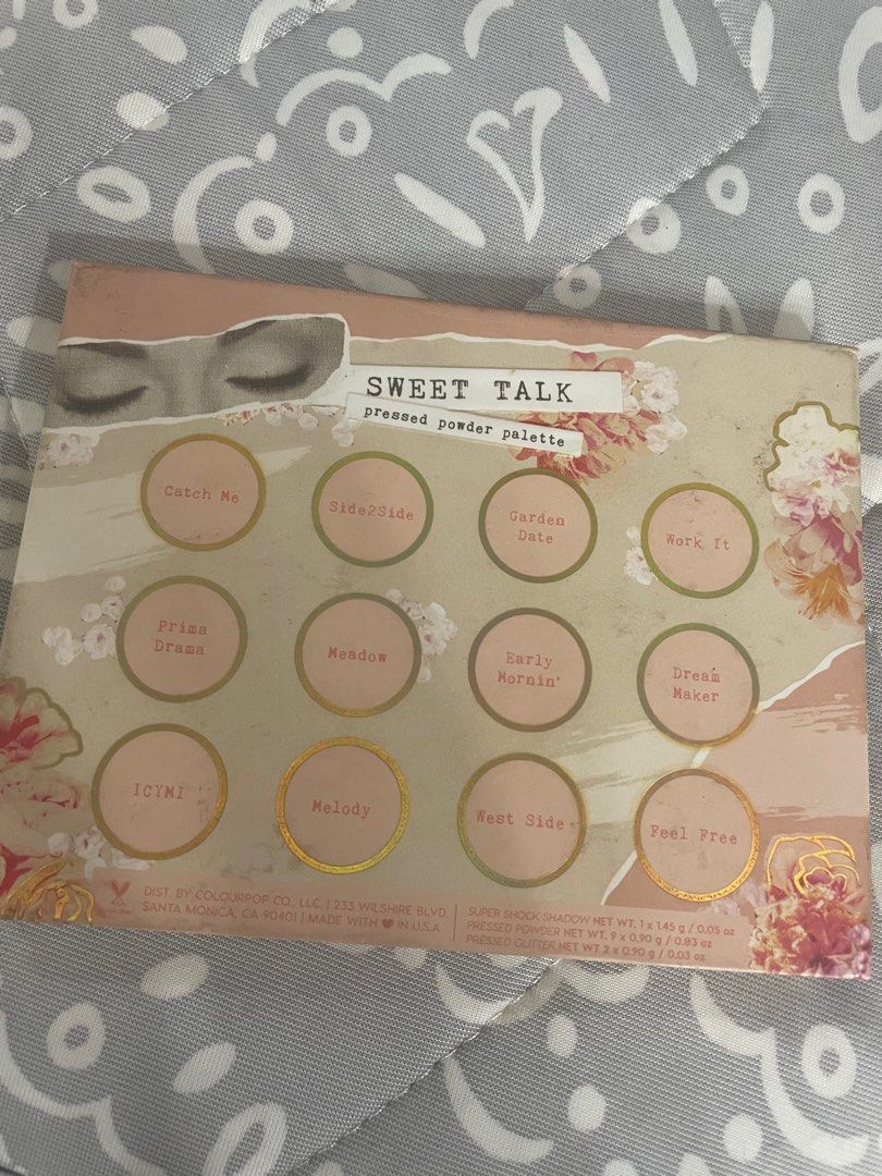 COLOURPOP Sweet Talk Eyeshadow Palette (Category: Makeup) located in Quezon City. Submitted by jamselene (Listing ID 1373894009, Image 3). Description: .