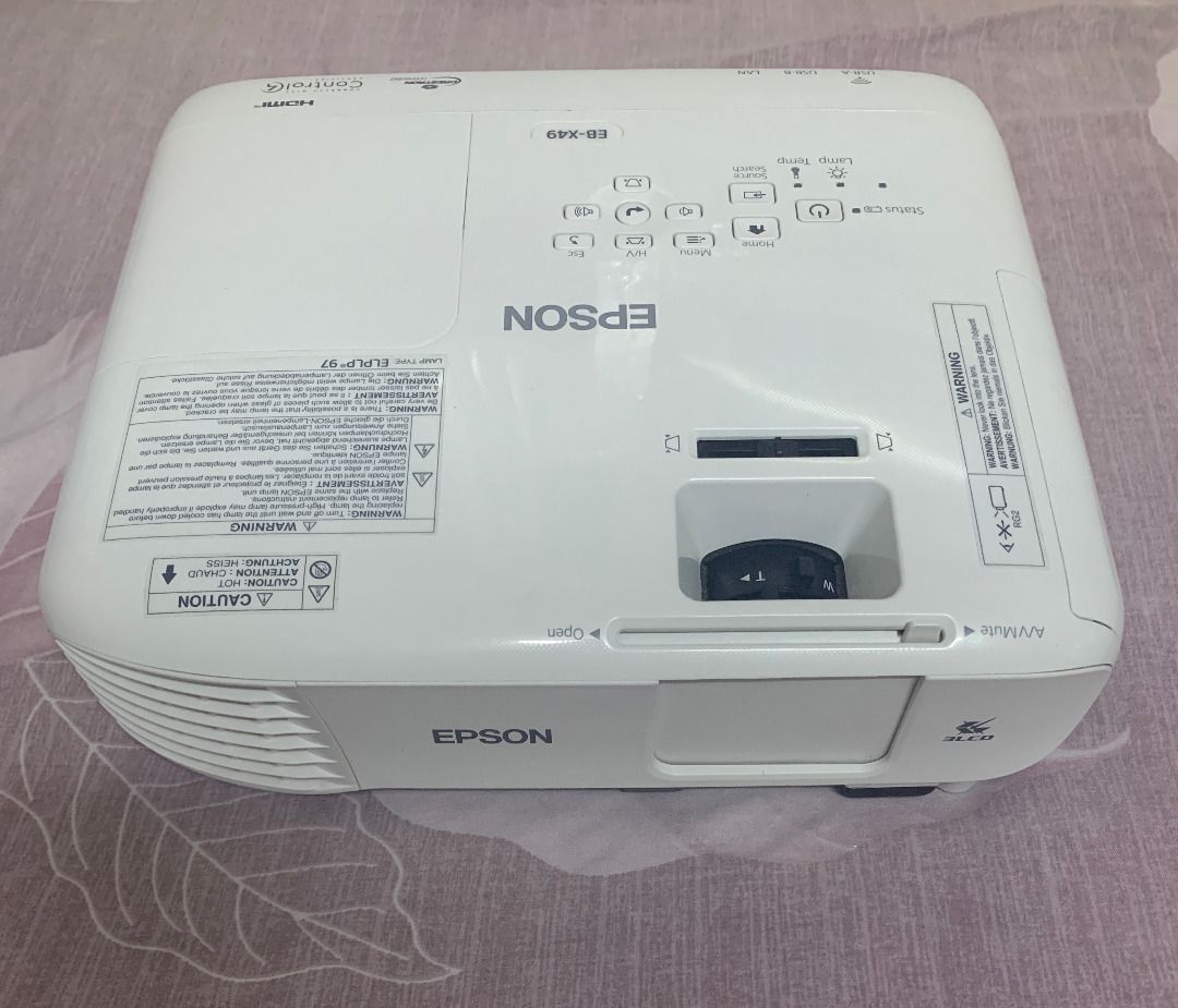 Epson EB-X49 Projector - Lightly used w/ remote (Category: Projectors) located in Taytay. Submitted by ana.ana4 (Listing ID 1373866986, Image 1). Description: The Epson EB-X49 is an XGA projector with a native resolution of 1024 x 768 and a brightness of 3600 lumens. It utilizes 3LCD technology, ensuring vibrant and accurate color reproduction. The projector includes key features such as HDMI connectivity and optional wireless capabilities, makin