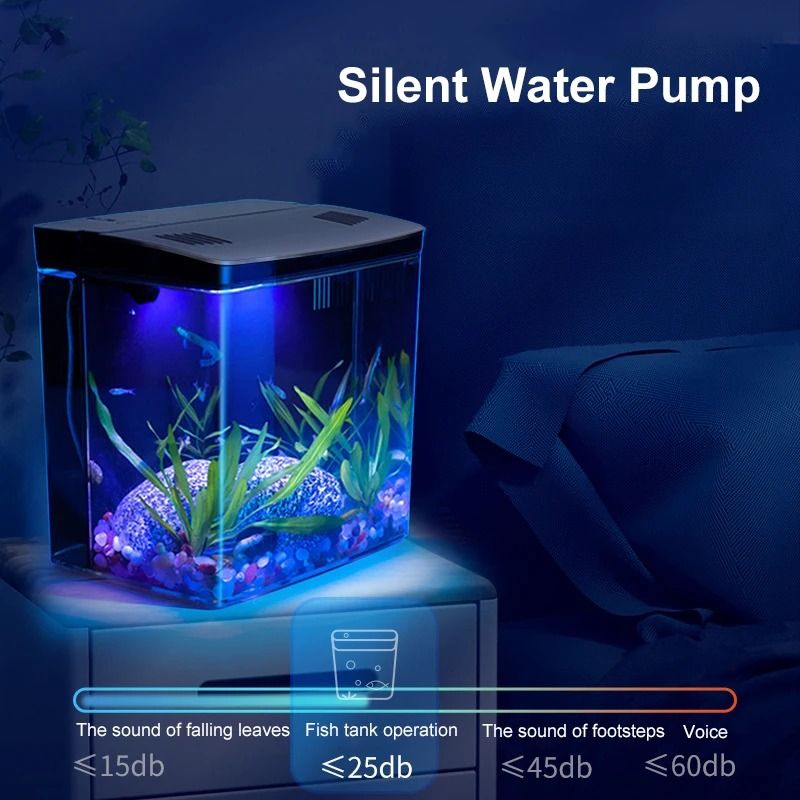 Picture of Fish tank living room small mini Douyu tank household tabletop ...
