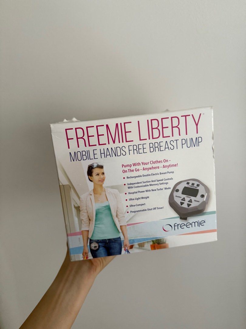 Freemie Liberty Hands Free Breast Pump (Category: Breastfeeding & Bottle Feeding) located in Singapore. Submitted by melissatlj (Listing ID 1373807249, Image 1). Description: Freebie Liberty Hands Free Breast Pump to bless. Almost new. Unbox to test suitability only. Washed necessary parts and sterilized via Haenim UV sterilizer. Self collection at Bidadari (Woodleigh Hillside) Priority given to those who can collect soonest. Please PM me and I w