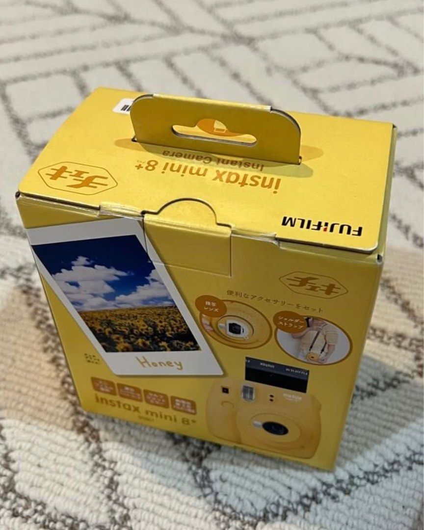 Fujifilm Instax Mini 8+ Yellow (Category: Cameras) located in San Juan City. Submitted by ccloset.cleanup (Listing ID 1373826550, Image 3). Description: -Pre-loved but in semi mint condition -Minor scratches/rubs. No defects. INCLUSIONS: -Original Box, Manual, and Strap -1 Instant Film (Expired - 11/2020) 🛵Mode of Delivery: Only Lalamove, Grab, or Angkas *Booking & Shipping fees, shouldered by the Buyer* 💰Mode of Payment: GCash or Bank Transfer