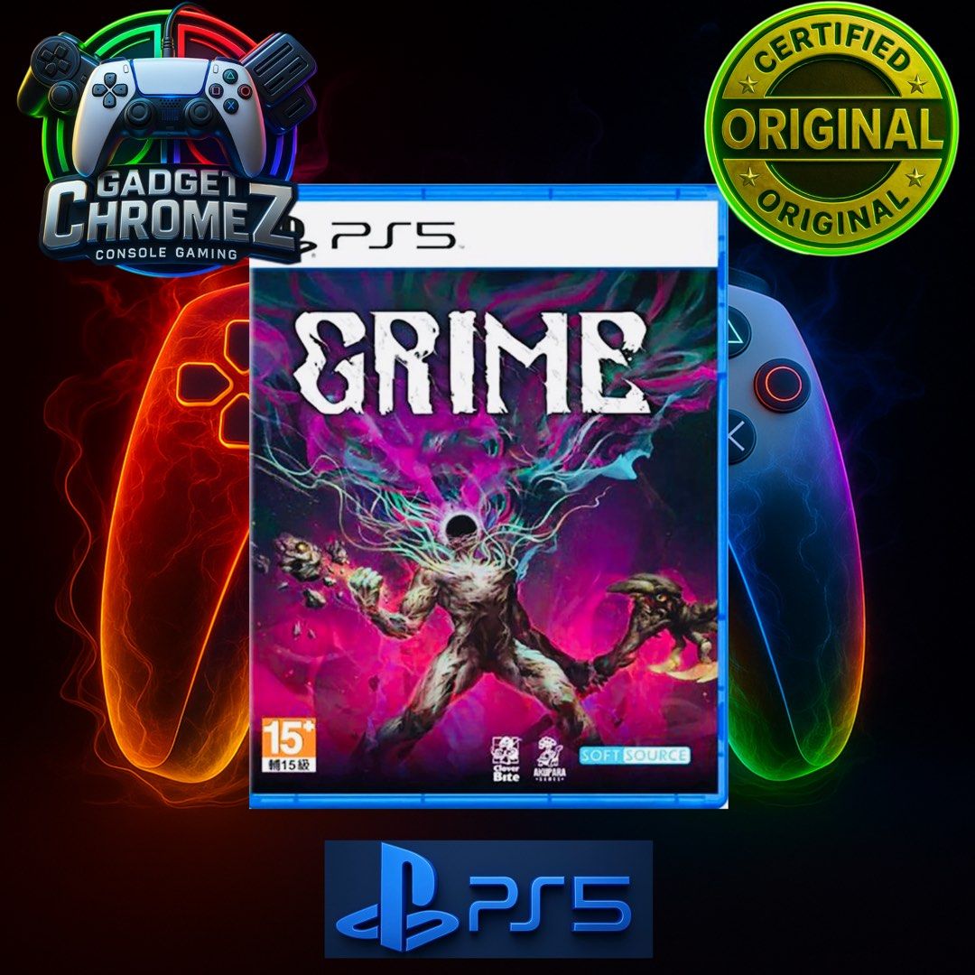 Grime | PS5 Game | BRANDNEW (Category: PlayStation) located in San Jose del Monte. Submitted by gadget_chromez (Listing ID 1244301043, Image 1). Description: GRIME BRANDNEW / SEALED Physical Disc. Safely packed with 2 layers of thick bubble wrap for maximum protection upon shipping out..