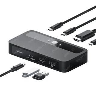 HAGIBIS KVM 雙Type-C連單HDMI Hubs