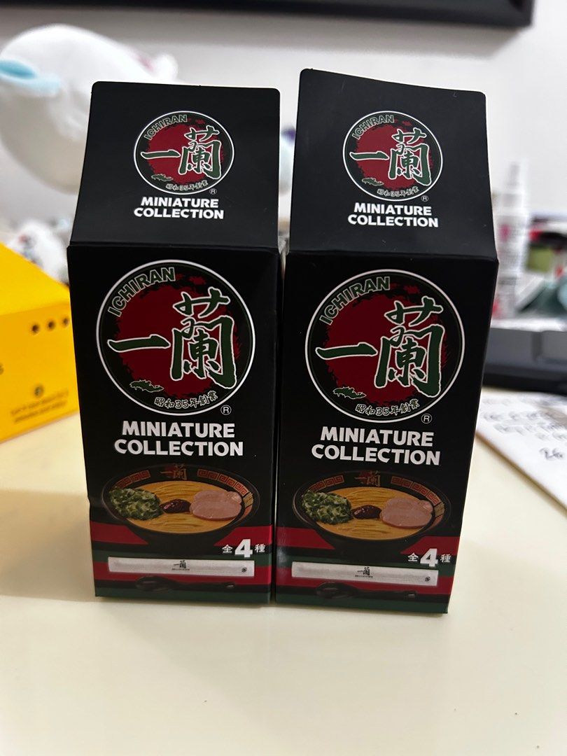 Ichiran Ramen mini gacha collection- Noodle set (Category: Designer & Blind Box Toys) located in Makati City. Submitted by carlathecat (Listing ID 1373869648, Image 1). Description: Ichiran gacha - Noodle miniature 400 - 1 pc left Opened from the top but still comes in complete plastic packaging Bought from Japan last week.