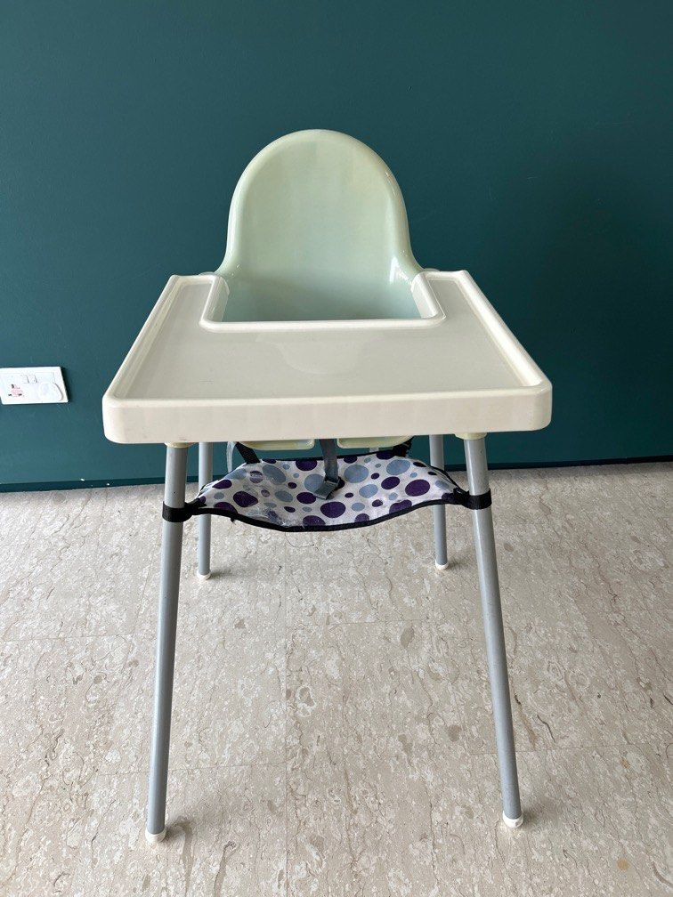 Ikea High Chair (Category: Baby High Chairs) located in Singapore. Submitted by himawarisan (Listing ID 1373799881, Image 1). Description: No real defects actually, just slight discolouration at some parts but does not affect use. .
