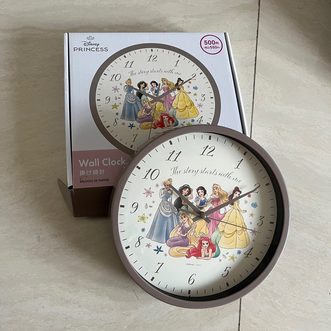 Jam Dinding Disney princess, Perabotan Rumah di Carousell