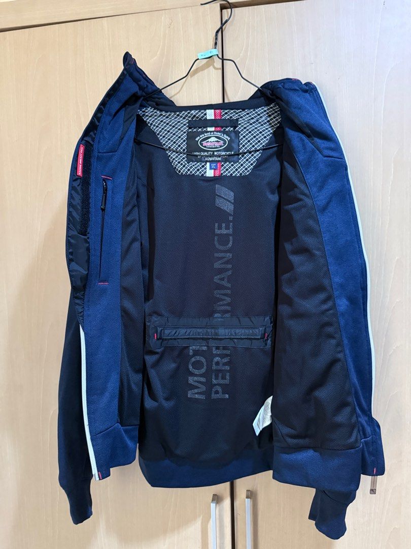 Kushitani K 2404 Vector Navy Jacket - XL, Fesyen Pria