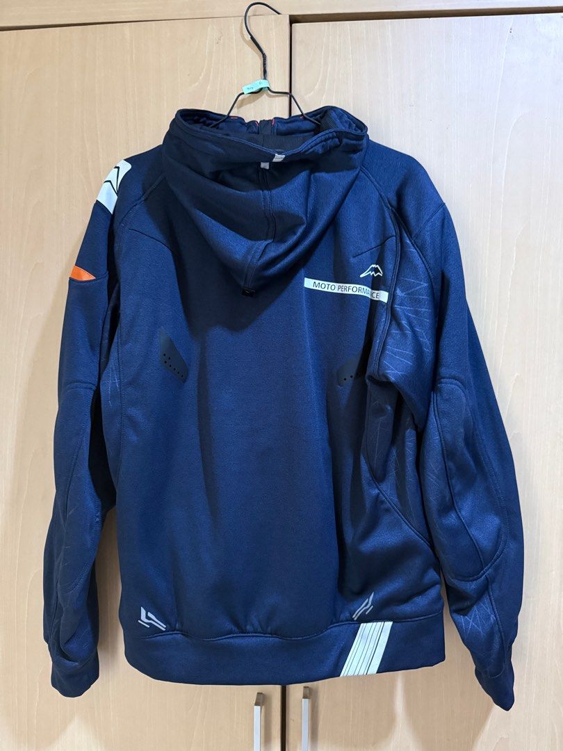 美品 KUSHITANI K-2404 VECTOR JACKET L NAVY Kushitani K 2404 Vector Navy Jacket - XL, Fesyen Pria