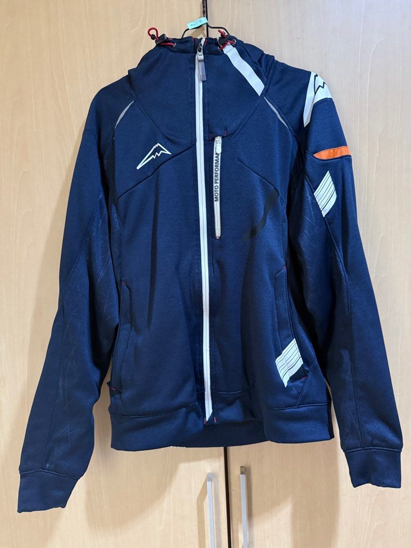Kushitani K 2404 Vector Navy Jacket - XL, Fesyen Pria, Pakaian