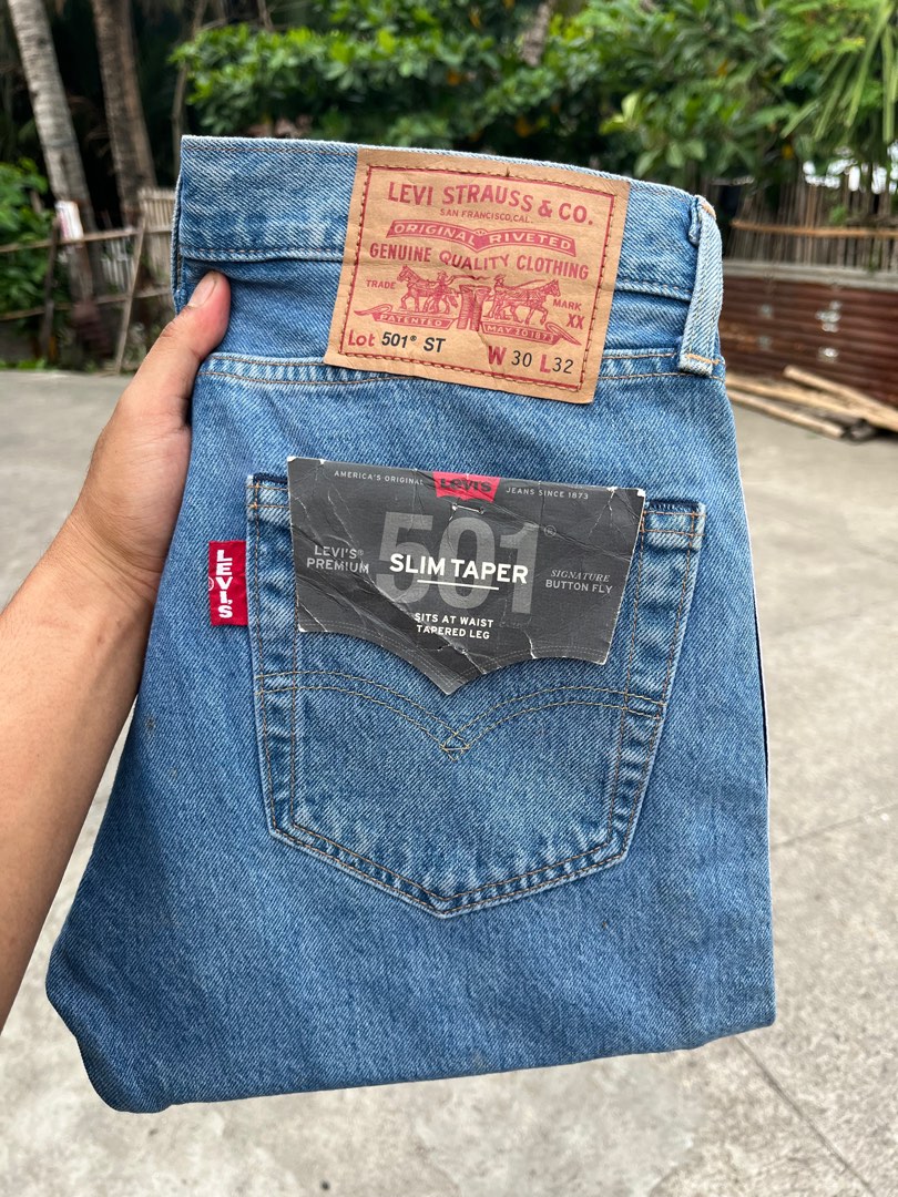Levis 501ST Side Tape, Men's Fashion, Bottoms, Jeans on Carousell