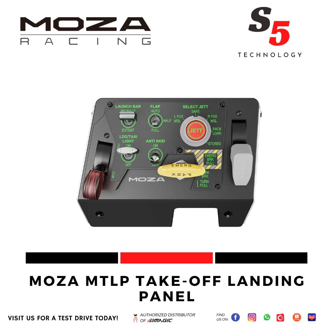 MOZA MTLP Take-Off Landing Panel / moza mtlp panel / flight simulator ...
