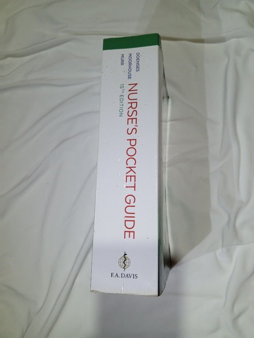 NANDA Nursing Book (Category: Textbooks) located in Antipolo. Submitted by choco.naut (Listing ID 1373915149, Image 3). Description: NANDA (Nurse's Pocket Guide) 15th Edition 🩺 Lightly used with foxing on the edges. No annotations or writings..