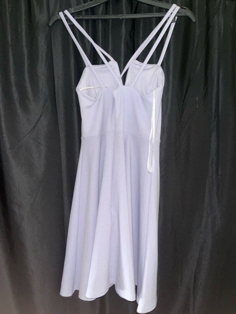 New Look Violet dress, Fesyen Wanita, Pakaian Wanita, Gaun Rok