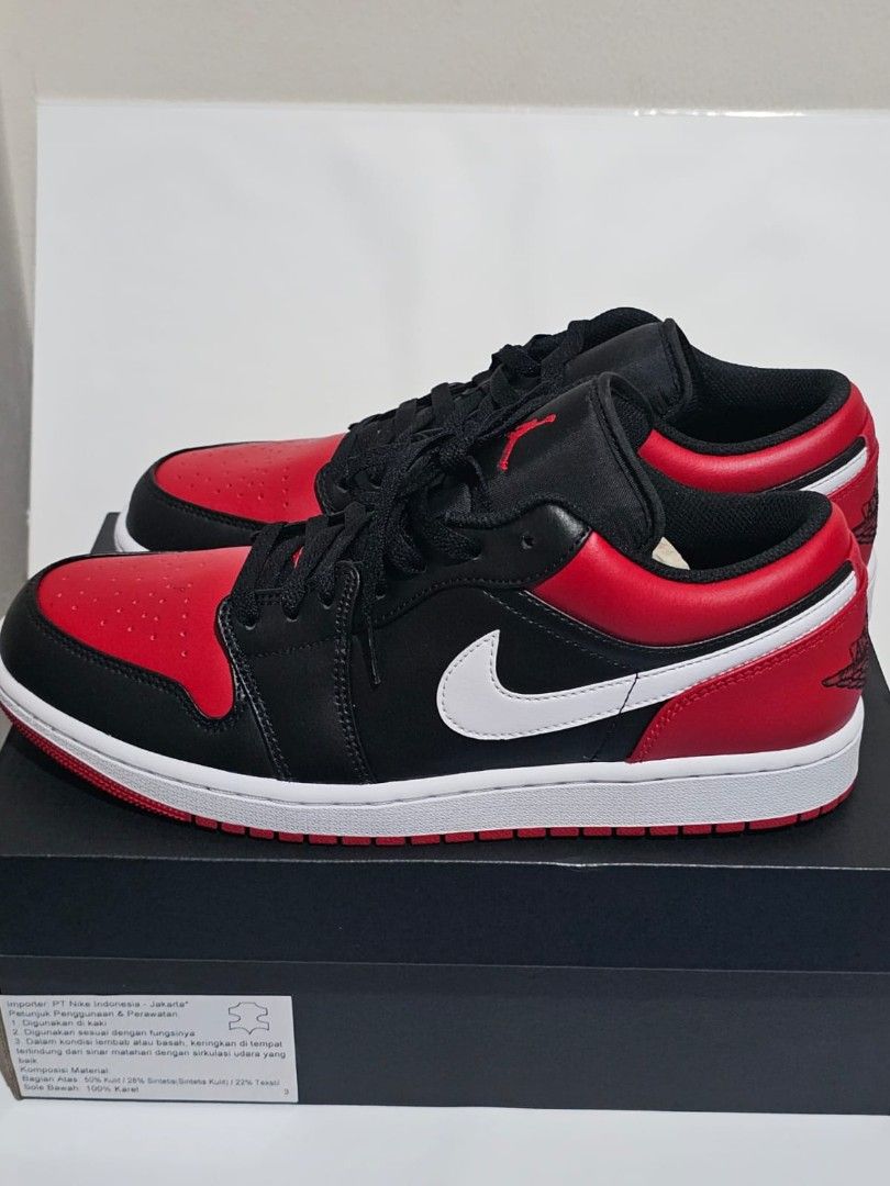 NIKE AIR JORDAN LOW ALTERNATE BRED TOE