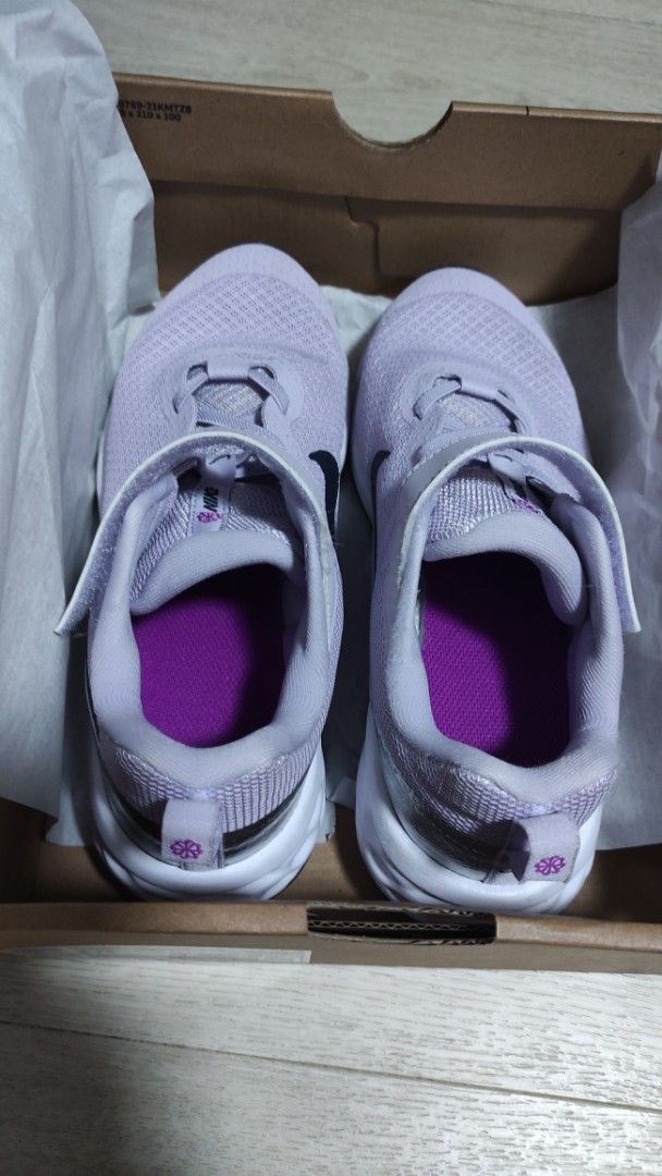 Nike revolution sports shoes (Category: Babies & Kids Fashion) located in Singapore. Submitted by tkmum (Listing ID 1373850812, Image 2). Description: Still in good condition. Bought it just fitting and worn less than 10 times, now too tight for my girl..