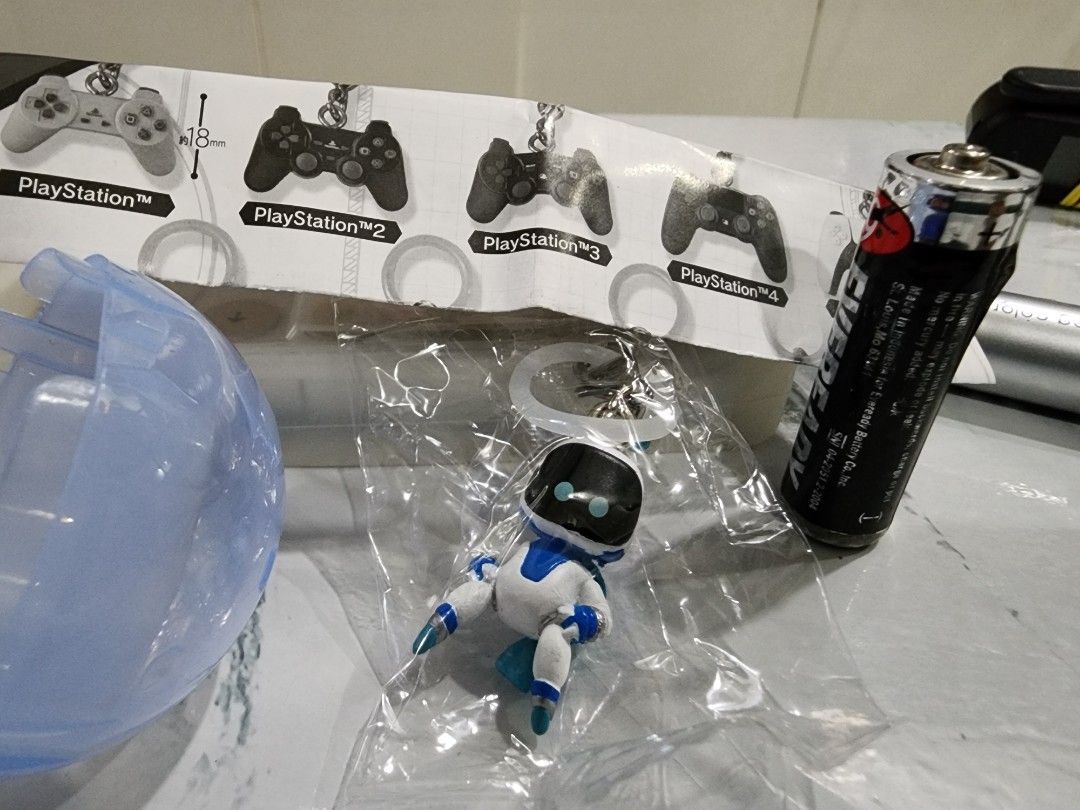 Playstation Controller Gashapon figures (Category: Controllers) located in Pasig City. Submitted by harvestmoontoys (Listing ID 1373767781, Image 2). Description: Playstation Controller Gashapon figures Robot - P350 each (2pcs) - 1 sold v2Zuio Vita - P350 each (2pcs) - 1 sold desiarchsaint PS4 - P300 each (2pcs) PS3 - P250 Seales in plastic, with manual and capsule Tags: Ps1,Ps2,Ps3,Ps4,Ps5 GCash/BPI transfer Pwede meet-up or pickup malapit sa ba