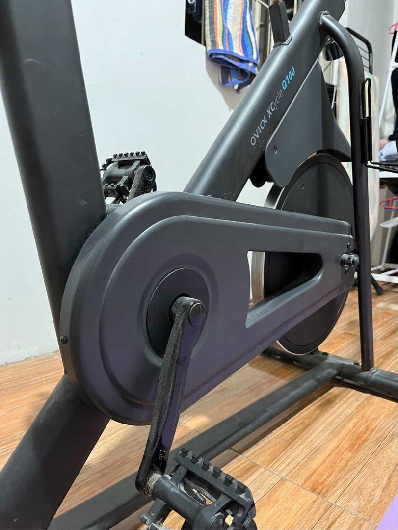 Spinning Bike - OVICX (Category: Cardio & Fitness Machines) located in Valenzuela. Submitted by prelovedbysnowy (Listing ID 1373875524, Image 2). Description: Swipe left for the complete specs (Negotiable) Rfs: barely used.