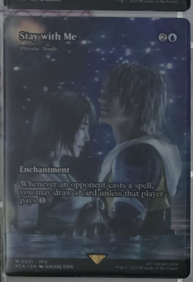 Magic The Gathering Final Fantasy Singles (Non-Foil) Stay with Me (Category: Toys & Games) located in Singapore. Submitted by jadenjw (Listing ID 1373917456, Image 2). Description: Magic The Gathering x Final Fantasy Singles (Non-Foil) Stay with Me - $165 Dragon of Mount Gulg - $110 Buster Sword - $65 2x Sephiroth Fabled SOLDIER - $65 each Seymour Guado - $18 Yuna Hope of Spira - $15 [Sold] Astral Titan - $13 Terra Magical Adept - $12 [Sold] Y'sh