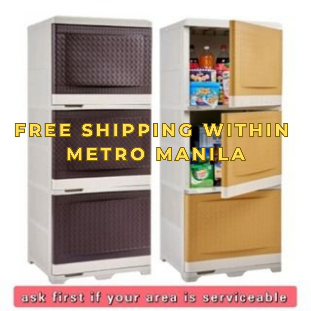 ZOOEY STARBOX TRIO RATTAN (Plastic Cabinet/Wardrobe Cabinet/Clothes ...