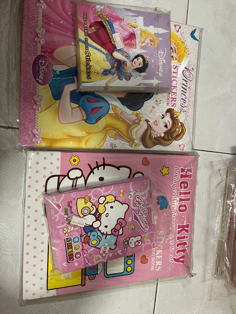 10 books in bundle. Disney Princess & Hello Kitty Coloring/Sticker