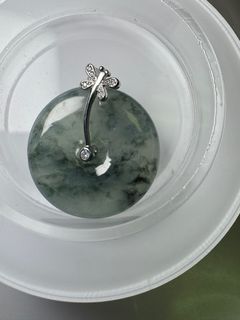 Myanmarđ˛đ˛ Jadeite A Jade, Ink Painting Black Chicken Safe Pendant, Rare in Market64220531962371110