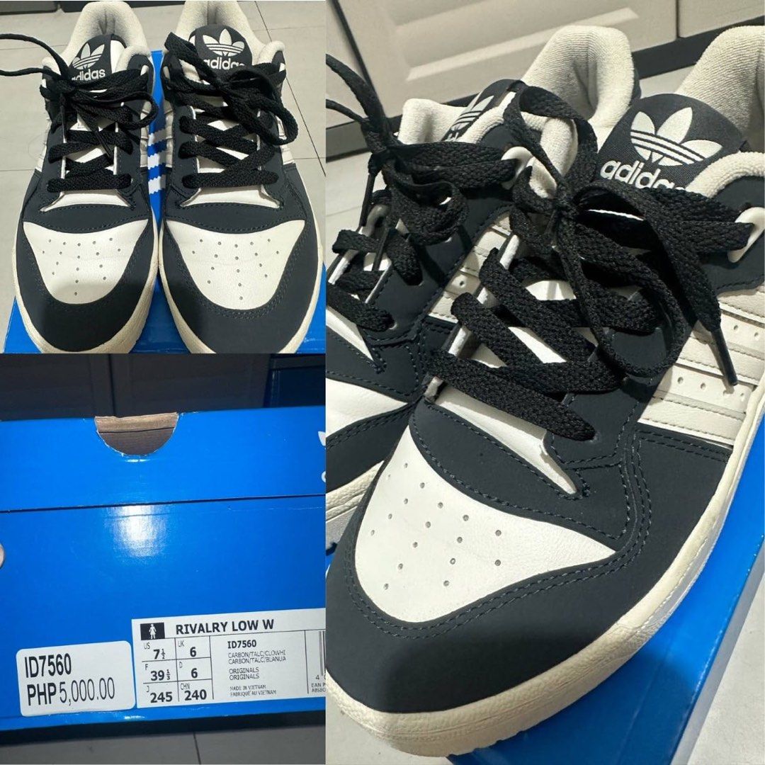 Adidas Rivalry Low (Womens) US 7.5 (Category: Sneakers) located in Antipolo. Submitted by anikka__ (Listing ID 1355449430, Image 1). Description: Used twice! Almost new! Bought at Titan Megamall. Original price is 5k, selling low at 1590 (last price).