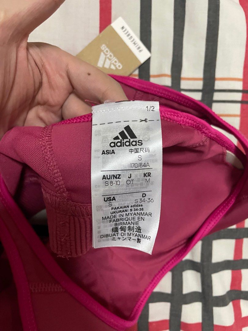 Adidas Sports Bra (Category: Activewear) located in Quezon City. Submitted by chasy9 (Listing ID 1378133097, Image 3). Description: Brand new with tag Original Adidas Size Small Original price: 1,700 php.
