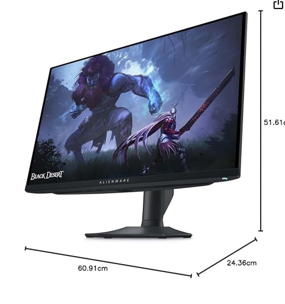 ALIENWARE (GM) AW2725DF Monitor (Category: Monitor Screens) located in Singapore. Submitted by lachmienterprise (Listing ID 1378024140, Image 1). Description: Alienware-AW2725DF 68.58cm(27") 360Hz QD-OLED Gaming Monitor, Colors Support: 1.07B, Aspect Ratio, 16:9, Response Time: 0.03ms, Ports: 2X DP 1.4, 1x HDMI 2.1, 5X USB 3.2 Gen 1 Open Box. Like New .