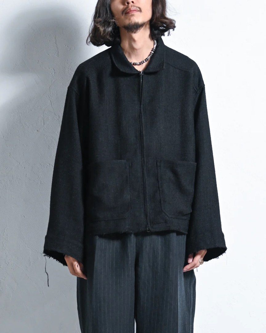 ANCELLM TWEED ZIP JACKET, 他的時尚, 外套、夾克、大衣在旋轉拍賣