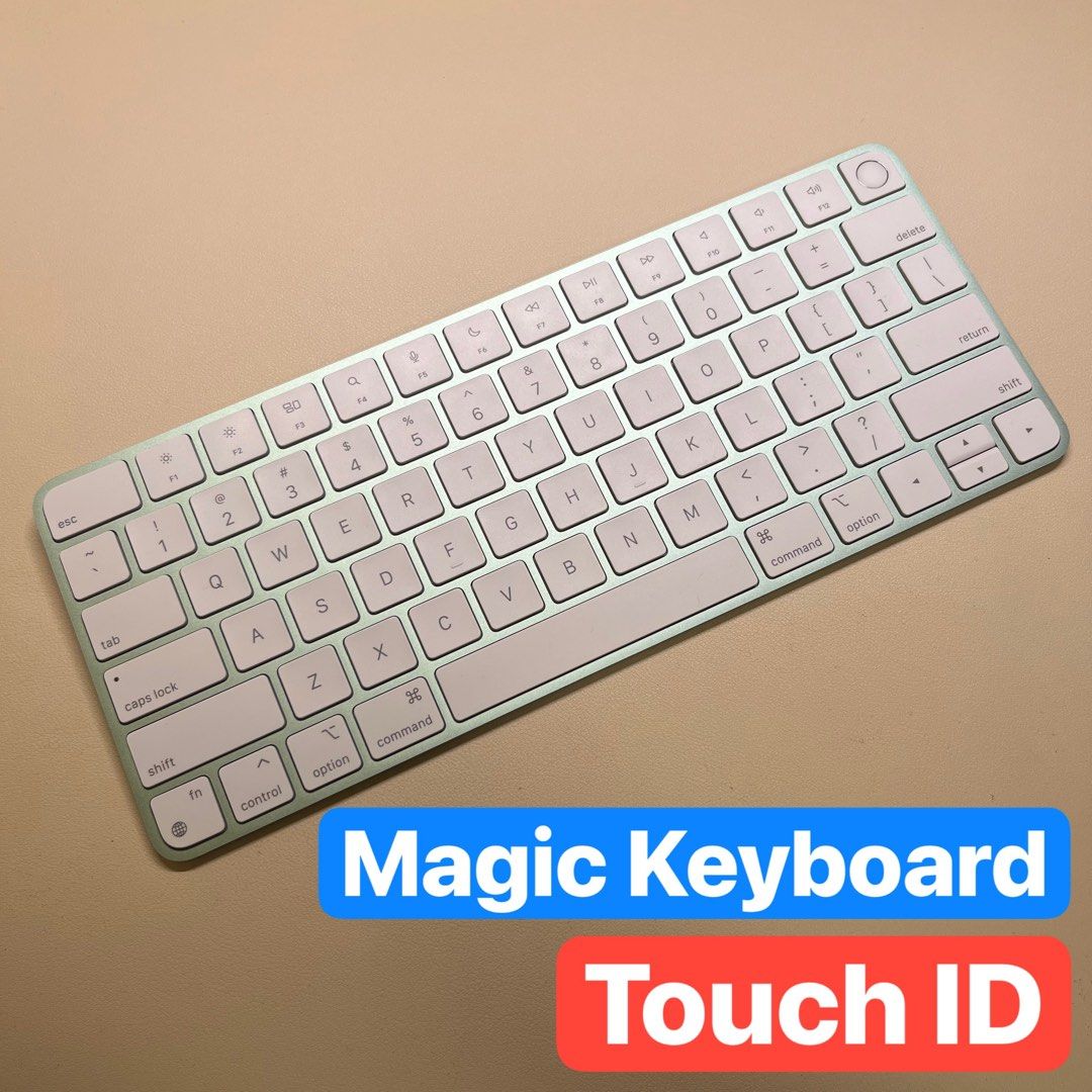 Apple Magic Keyboard with Touch ID Green, 電腦＆科技, 電腦周邊及配件, 電腦鍵盤及相關產品