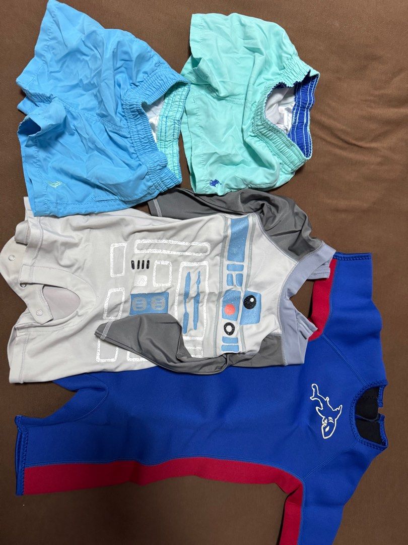 Baby Boy Clothes (Category: Babies & Kids Fashion) located in Singapore. Submitted by cheerupbuttercup (Listing ID 1377972989, Image 1). Description: Ralph Lauren swim shorts (can double as normal shorts) $4 each, take both at $7 SOLD Thermal wear, shark size M 95-108cm $6 Baby gap Star Wars $7 Add $2.80 for postage.