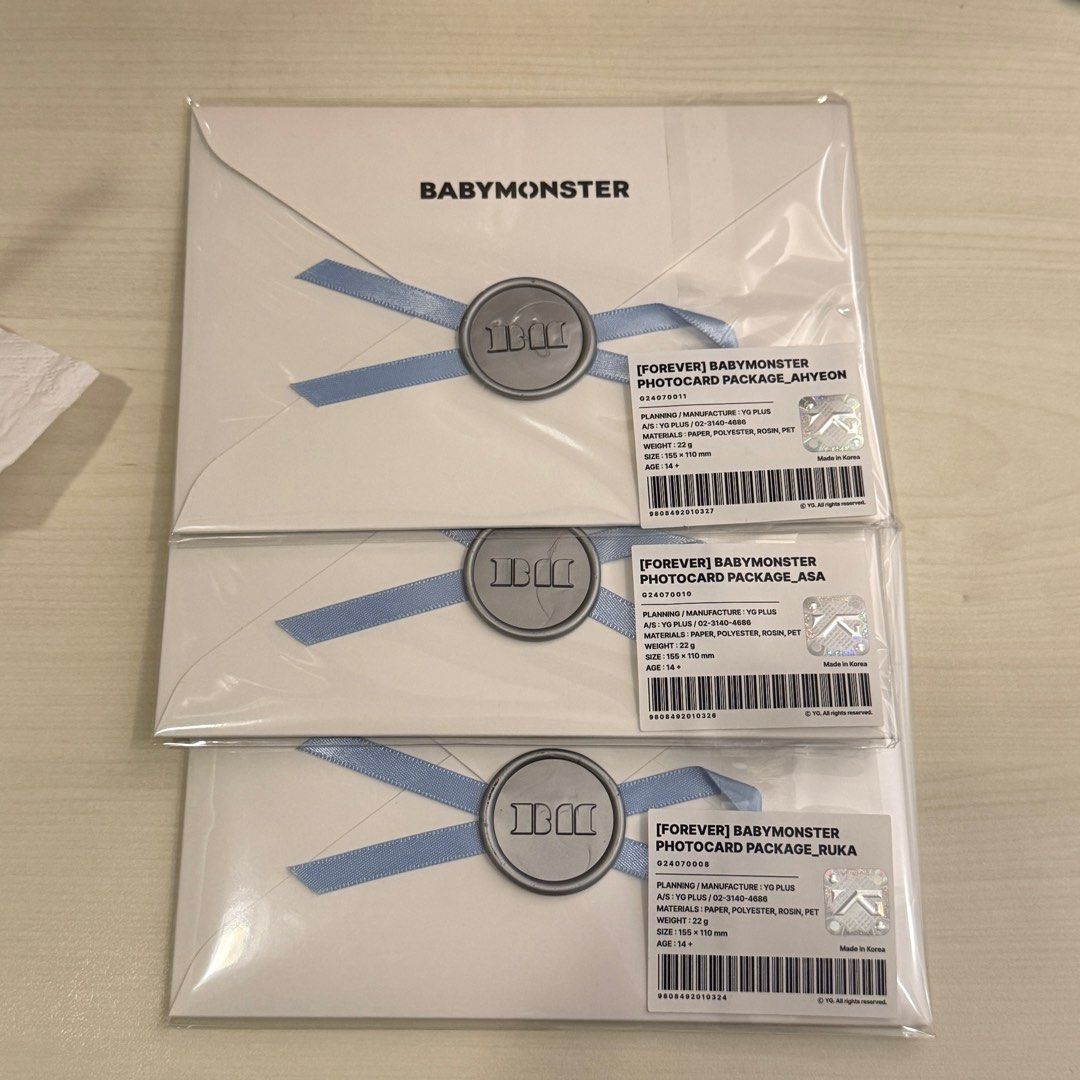 【公式】BABYMONSTER FOREVER PACKAGE トレカ 公式】BABYMONSTER FOREVER PACKAGE トレカ 公式】BABYMONSTER