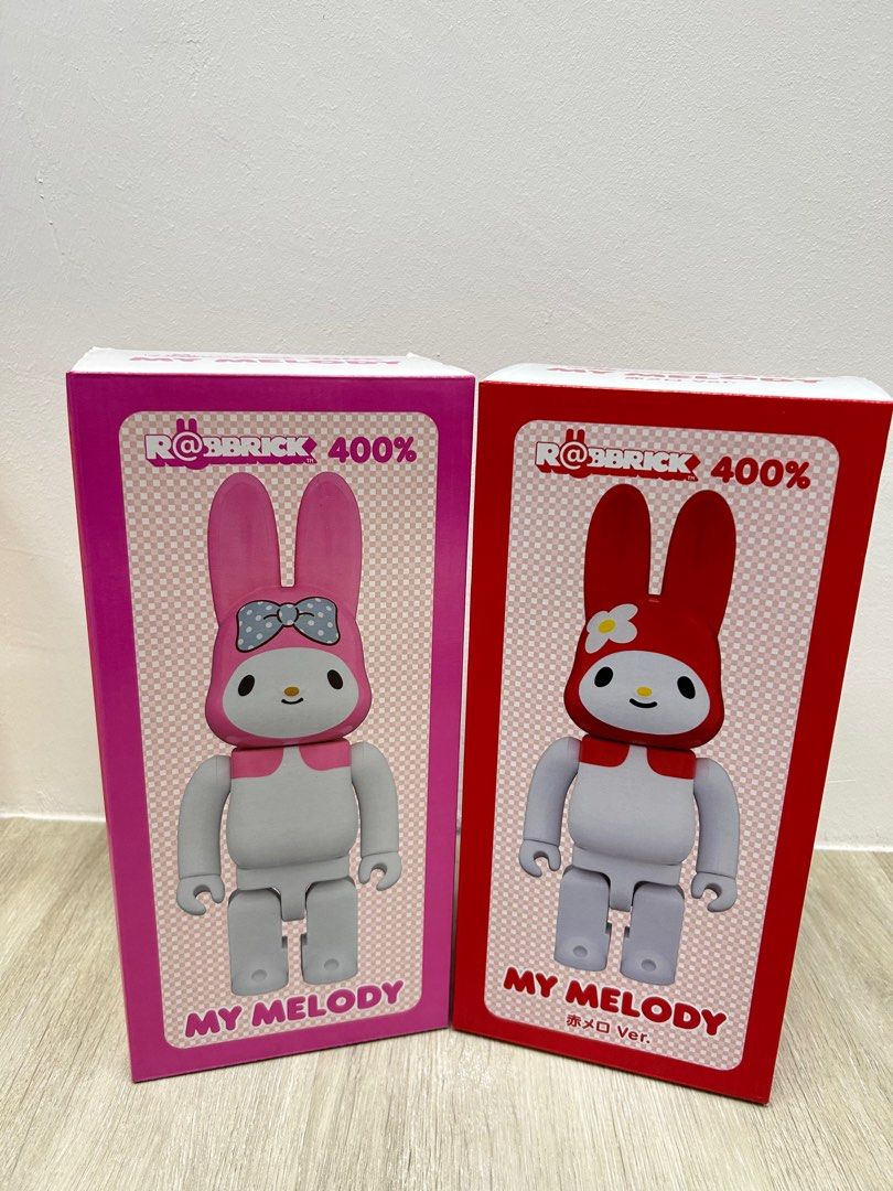 Bearbrick Rabbrick MY MELODY 400% Pink and Red, Hobbies