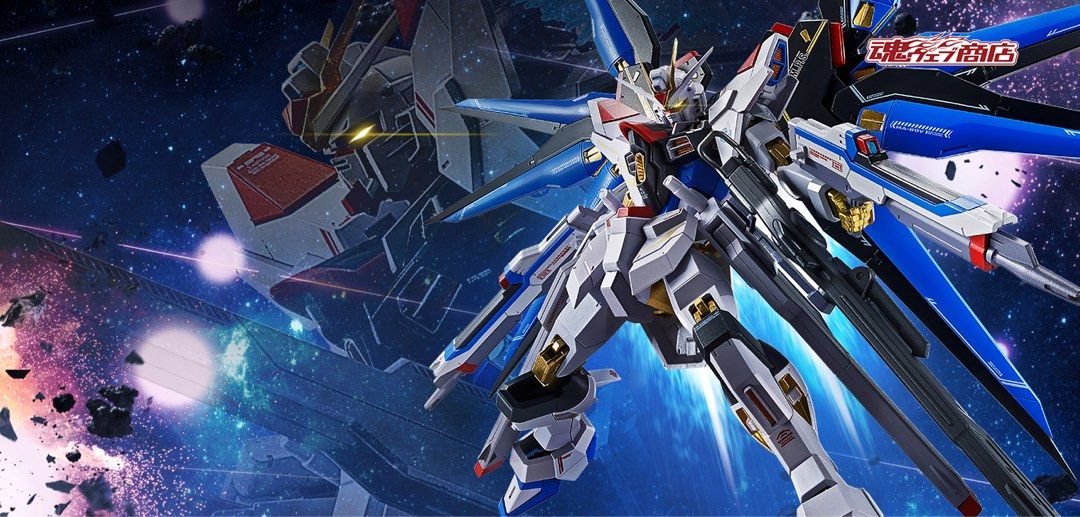 (Best price) Strike freedom spec two - Gundam metal robot spirit - Gundam seed (Category: Toys & Games) located in Singapore. Submitted by shinn_authentic_collectibles (Listing ID 1378026641, Image 1). Description: Brand new authentic Self collect Tiong Bahru Q express add $5 .