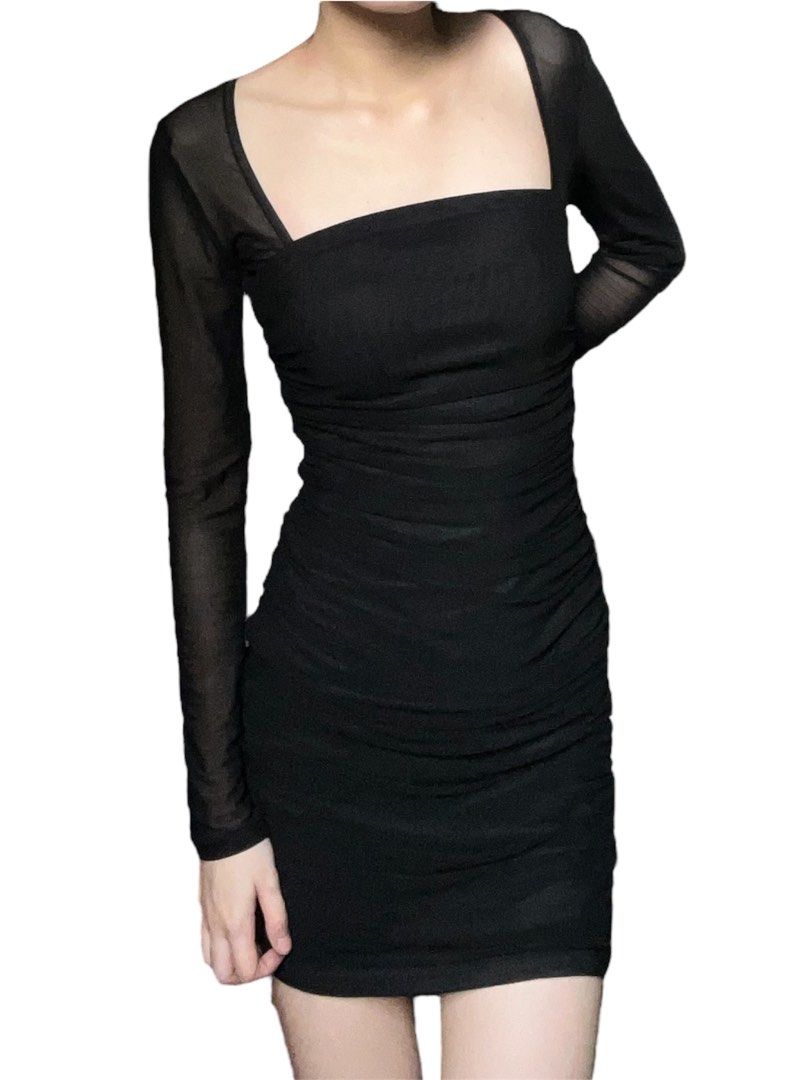Bodycon Longsleeve Mesh Dress (Category: Dresses) located in Quezon City. Submitted by r.oses (Listing ID 1378042601, Image 1). Description: xs-s.
