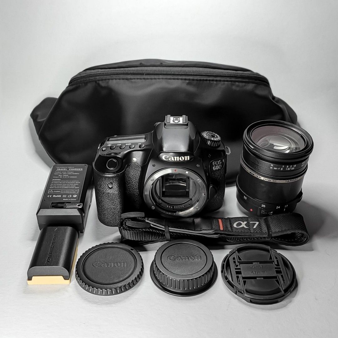 Canon Professional Flipscreen DSLR Camera 60D (Category: Cameras) located in Balanga. Submitted by cyrin_camera (Listing ID 1377961458, Image 1). Description: 𝐑𝐔𝐒𝐇‼️Takeall For Sale Unahan nalang po!😱 𝐂𝐚𝐧𝐨𝐧 𝐄𝐎𝐒 𝟔𝟎𝐃 𝐅𝐥𝐢𝐩𝐬𝐜𝐫𝐞𝐞𝐧 Professional DSLR Camera With Upgraded Lens 𝐓𝐚𝐦𝐫𝐨𝐧 𝟏𝟕-𝟓𝟎𝐦𝐦 𝐅𝟐.𝟖. 📸 Test to sawa during Meetup 👌🏼 What you see is what you get 👌🏼 ( 𝟏𝟖,𝟎𝟎𝟎𝑷𝑯𝑷 ) 👈🏻💎.