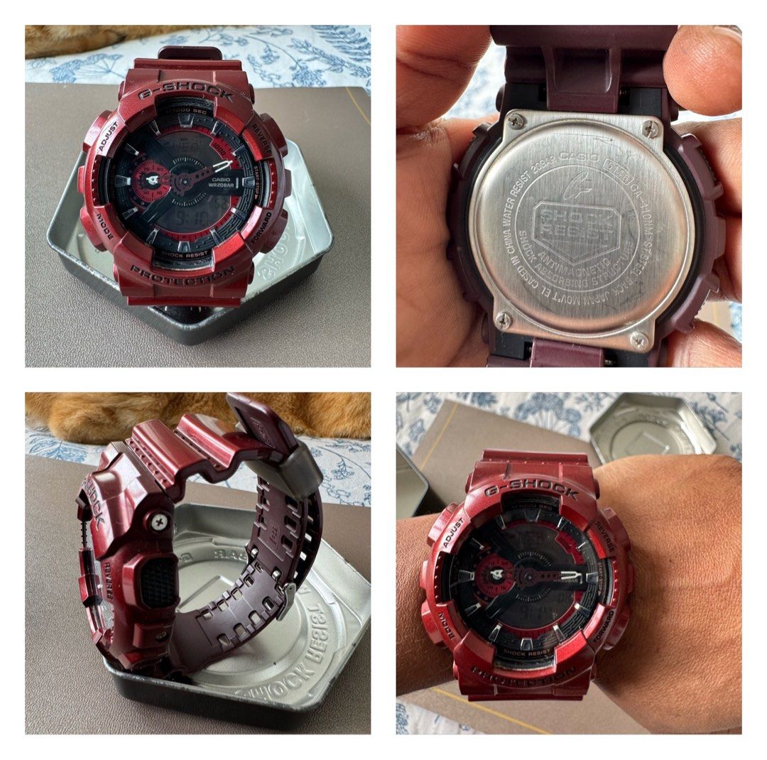 Casio G-Shock GA-110NM-4A Red Watch, Men's Fashion, Watches - Main Image