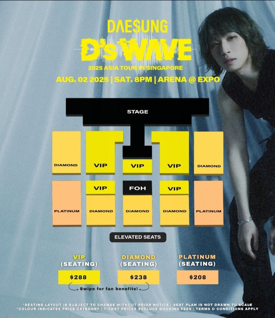 Daesung D's Wave 2025 Asia Tour in Singapore Ticket, Tickets & Vouchers ...