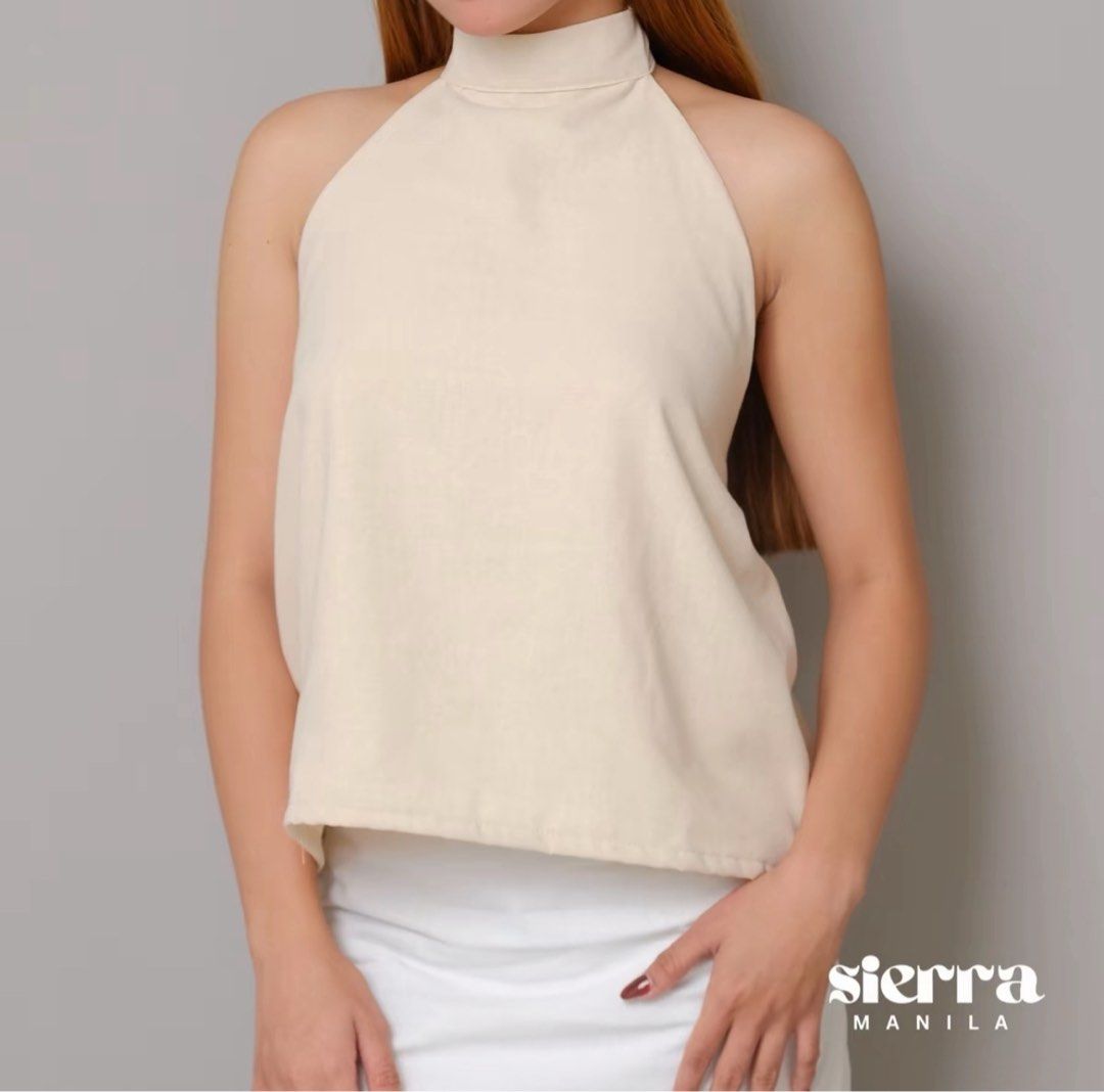 Felicia Sierra Manila Self-Tie Top (Category: Others Tops) located in Baguio. Submitted by moimnz (Listing ID 1378064208, Image 1). Description: Small.