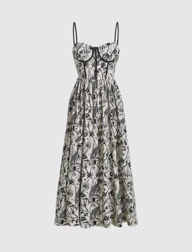 Floral Print Cami Dress (Category: Dresses) located in Cavite. Submitted by everythingwonn_ (Listing ID 1378002229, Image 1). Description: Used once only during graduation.