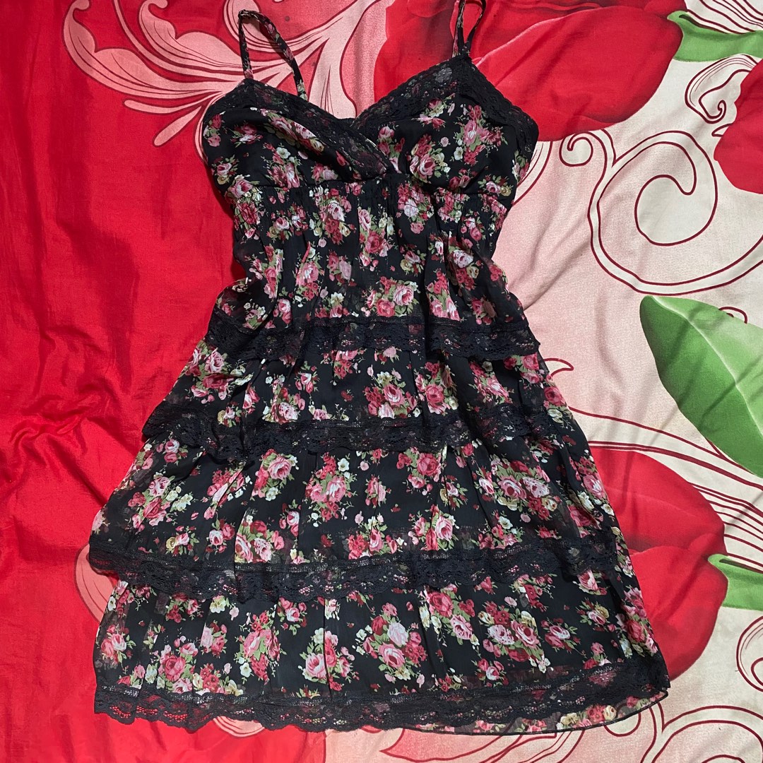 Flower Dress Vintage Over Jeans Nichii Mori Kei Japan Outfit Igari ...