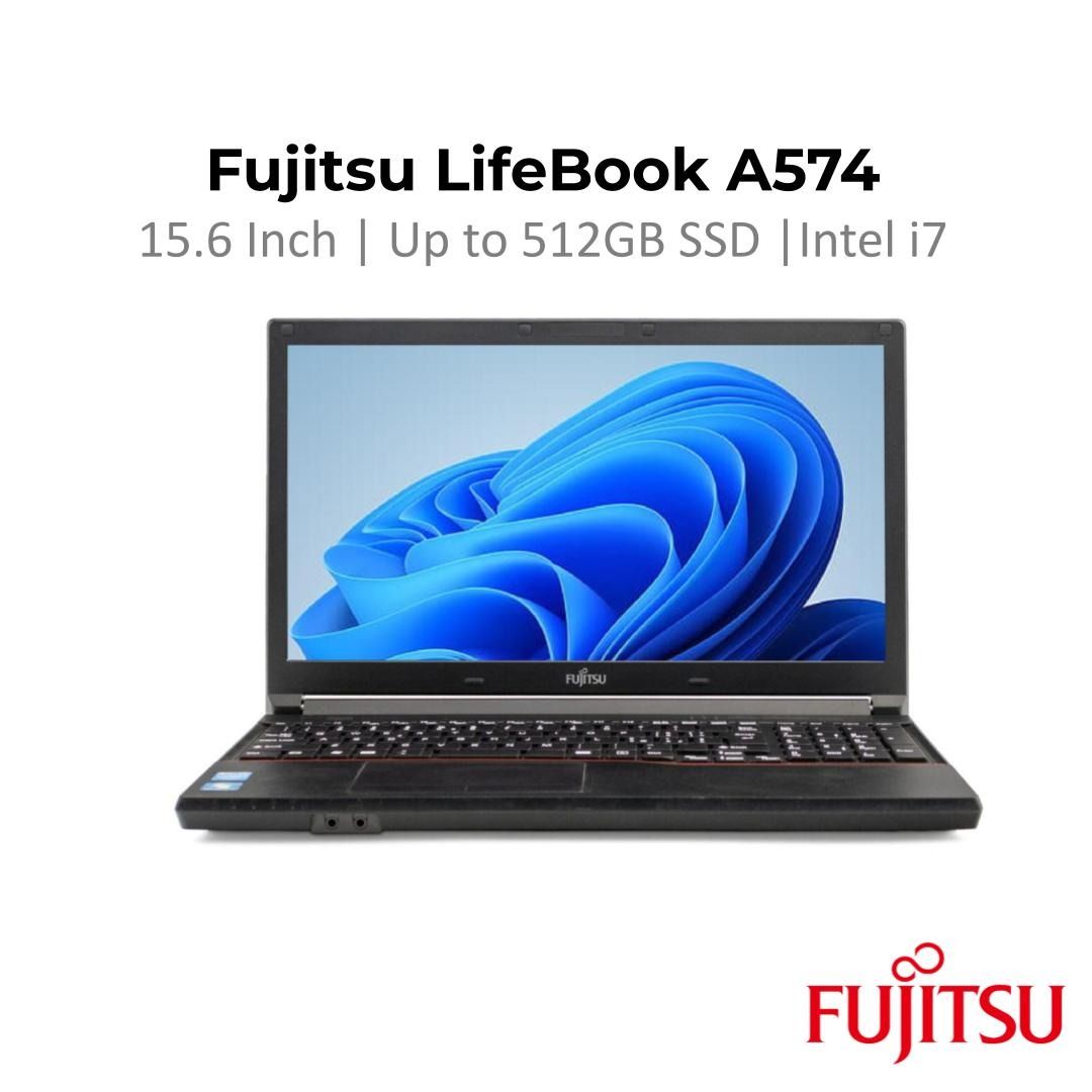 Fujitsu 15.6 inch i7 Laptop - Up to 512GB SSD - Like New - Pin-sharp ...