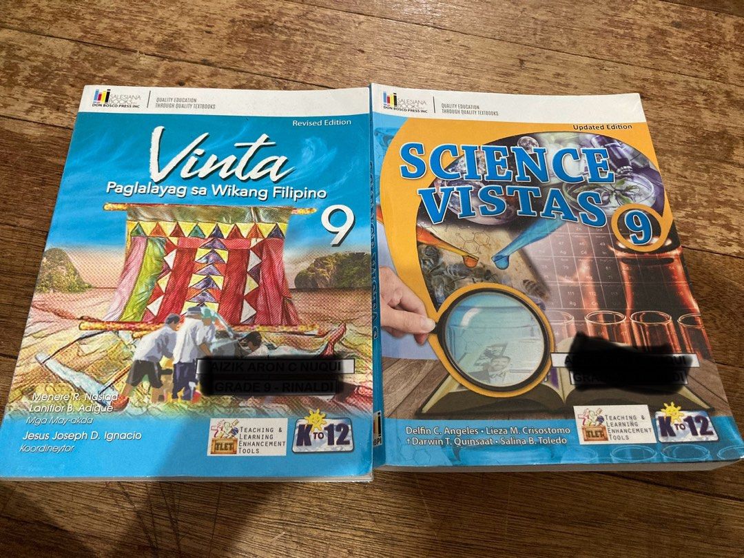 Grade 9 books (Category: Textbooks) located in Pasay City. Submitted by maycasim2716 (Listing ID 1378032291, Image 1). Description: .