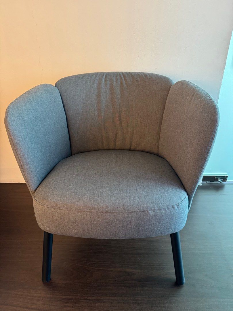 IKEA Armchair (Category: Announcements) located in Singapore. Submitted by tanstephmail-10839 (Listing ID 1378021187, Image 1). Description: Estimated dimension: 70cm x 48cm x 72/43cm Qty: 10 (2 pcs have some stains which is washable) Retail price is $159 Now selling $80 per chair (Like New) $50 per chair (with stains) .