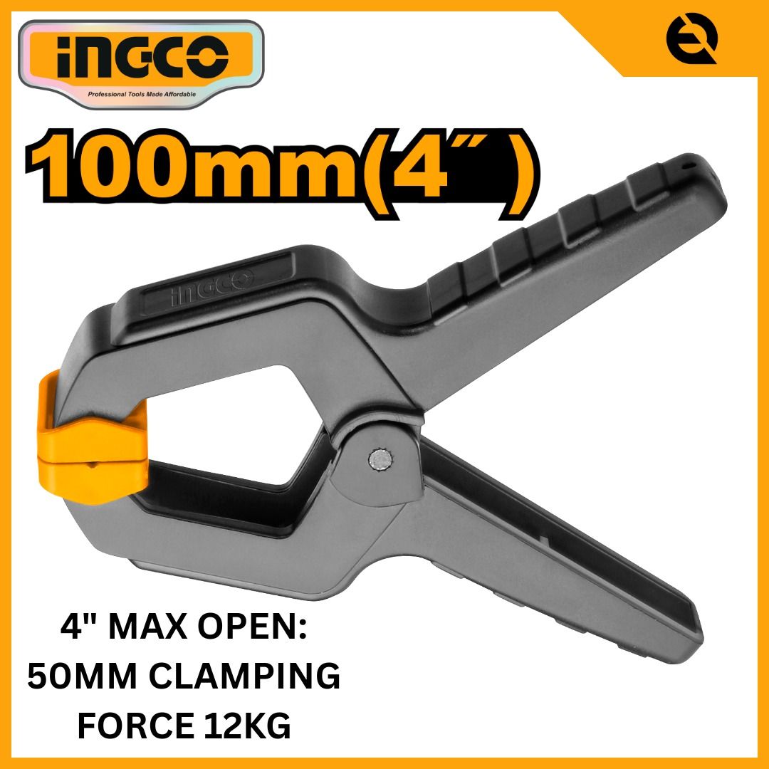 INGCO SPRING CLAMP | MAX CLAMP FORCE 12KG | HQSC0204, Furniture & Home ...