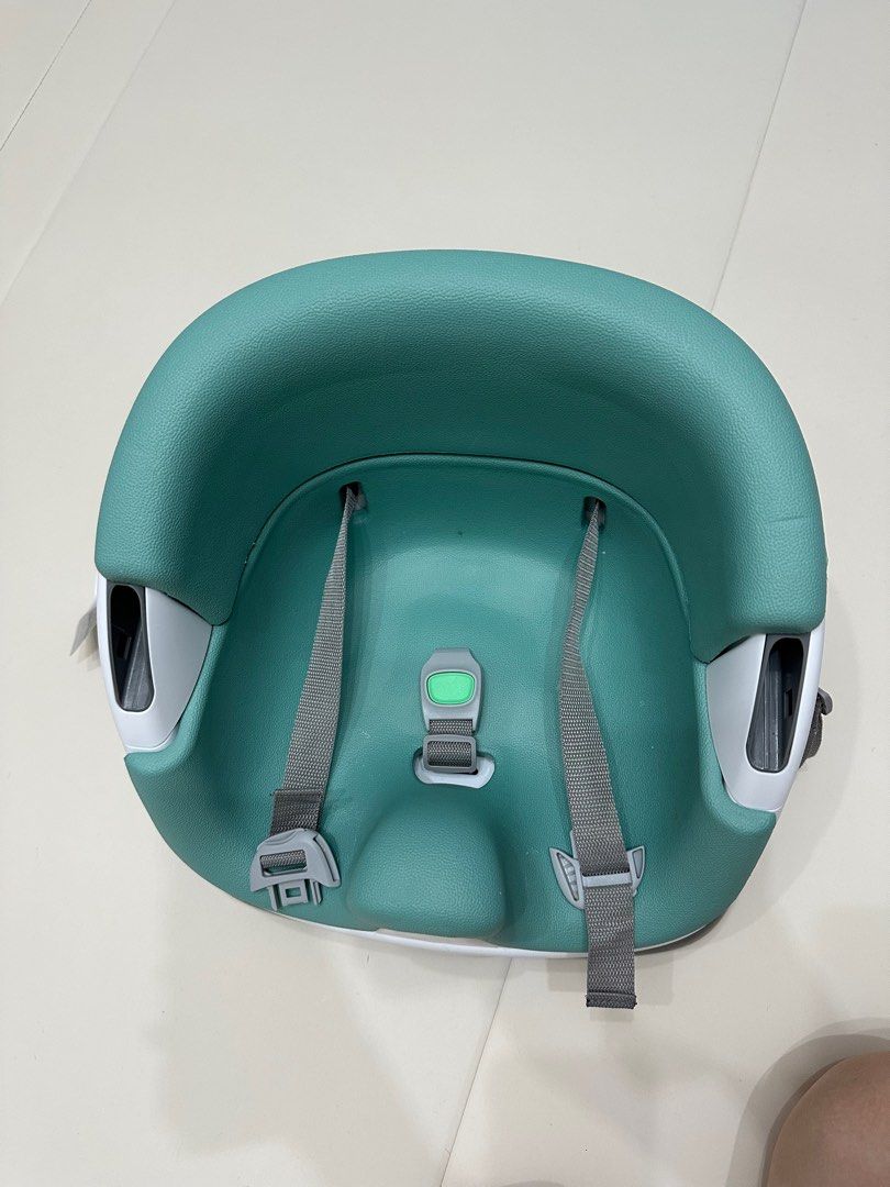 Ingenuity Baby Base 2-in-1 Booster Seat - Teal (Category: Baby High Chairs) located in Singapore. Submitted by 57008 (Listing ID 1378095819, Image 3). Description: - Ingenuity Baby Base 2-in-1 Booster Seat (Teal) - Can be used on the floor or strapped to a chair - Includes a removable tray - Comes with safety straps - Bought for my kid, used for 2 times only. - Clean and ready for use.
