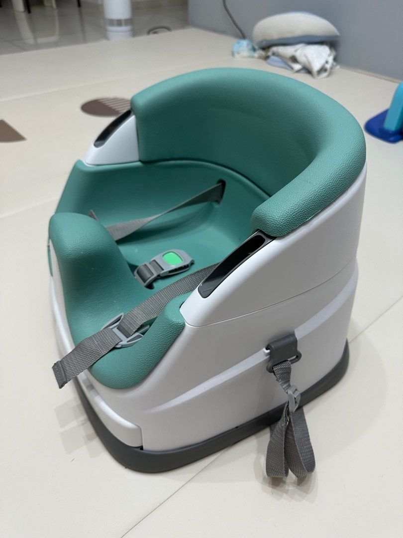 Ingenuity Baby Base 2-in-1 Booster Seat - Teal (Category: Baby High Chairs) located in Singapore. Submitted by 57008 (Listing ID 1378095819, Image 2). Description: - Ingenuity Baby Base 2-in-1 Booster Seat (Teal) - Can be used on the floor or strapped to a chair - Includes a removable tray - Comes with safety straps - Bought for my kid, used for 2 times only. - Clean and ready for use.