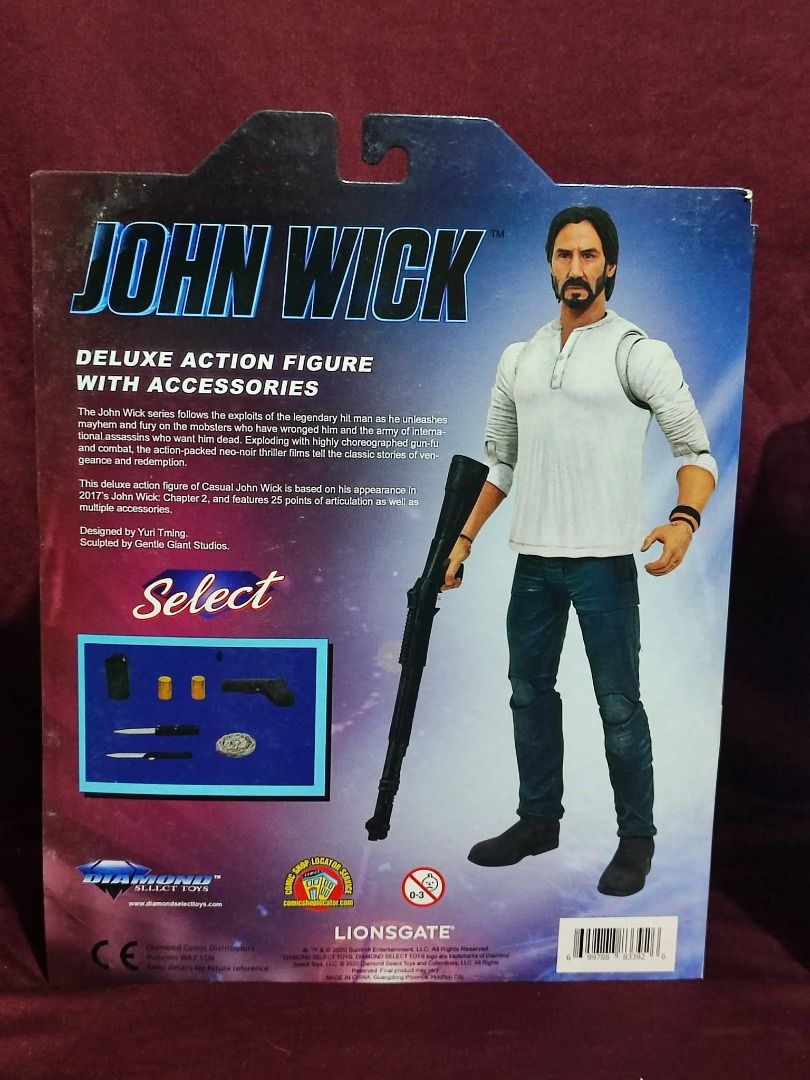 JOHN WICK, sealed - Diamond Select Chapter 2 Casual - Black Suit Tactical (Category: Figurines & Statues) located in Angeles City. Submitted by moretoys4u2024 (Listing ID 1378094676, Image 2). Description: * Message me if you want to purchase * Message me if you want to purchase * Message me if you want to purchase ` [ON HAND / AVAILABLE!!!] ` For other figures, msg me. ` [SHIPPING / PAYMENT:] =============== * via JRS ONLY * No to J&T/LBC/COP/CO